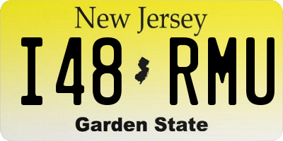 NJ license plate I48RMU