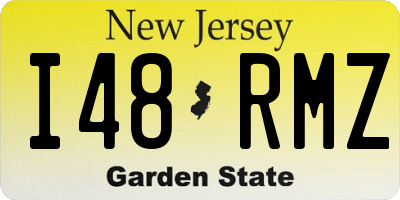 NJ license plate I48RMZ