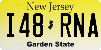 NJ license plate I48RNA