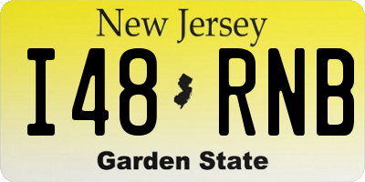 NJ license plate I48RNB