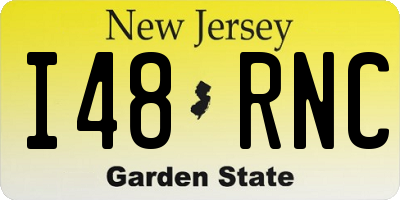 NJ license plate I48RNC