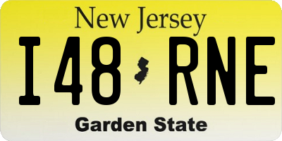 NJ license plate I48RNE