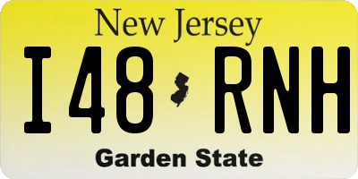 NJ license plate I48RNH