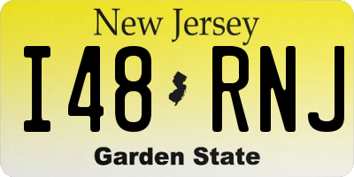 NJ license plate I48RNJ