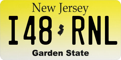 NJ license plate I48RNL