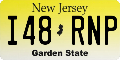 NJ license plate I48RNP