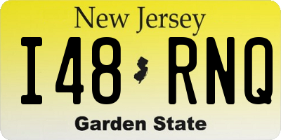 NJ license plate I48RNQ