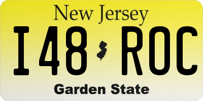 NJ license plate I48ROC