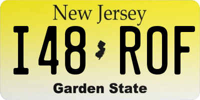 NJ license plate I48ROF