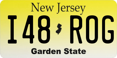 NJ license plate I48ROG