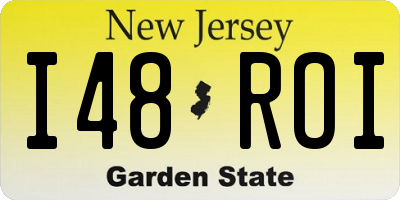 NJ license plate I48ROI