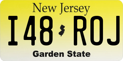NJ license plate I48ROJ