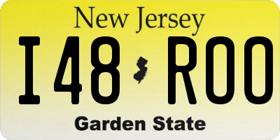 NJ license plate I48ROO