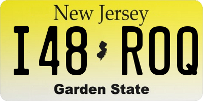 NJ license plate I48ROQ