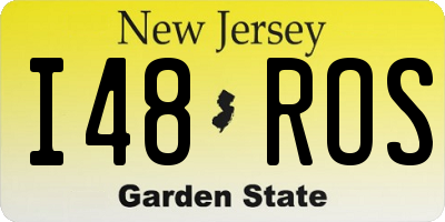 NJ license plate I48ROS