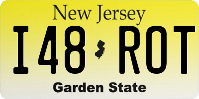 NJ license plate I48ROT