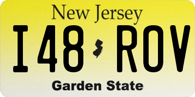 NJ license plate I48ROV