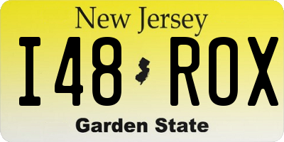 NJ license plate I48ROX