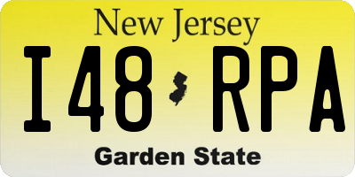 NJ license plate I48RPA