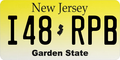 NJ license plate I48RPB