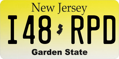 NJ license plate I48RPD