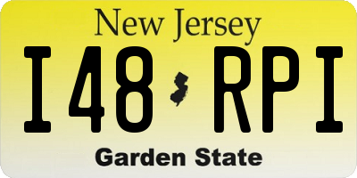 NJ license plate I48RPI