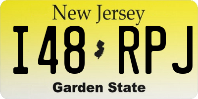 NJ license plate I48RPJ