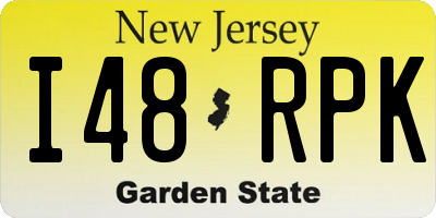 NJ license plate I48RPK