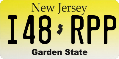 NJ license plate I48RPP