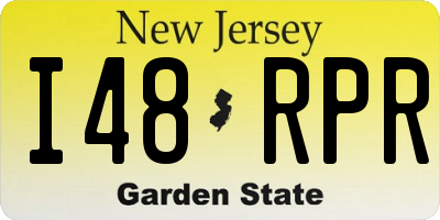 NJ license plate I48RPR