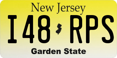 NJ license plate I48RPS