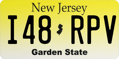 NJ license plate I48RPV