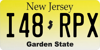 NJ license plate I48RPX