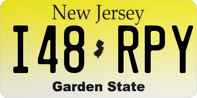 NJ license plate I48RPY