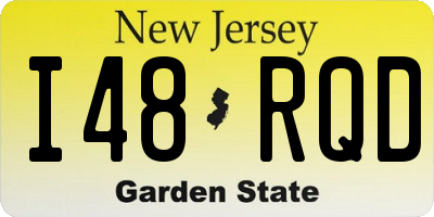 NJ license plate I48RQD