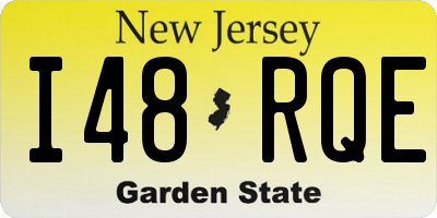 NJ license plate I48RQE
