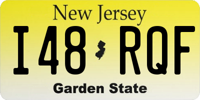 NJ license plate I48RQF