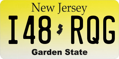 NJ license plate I48RQG