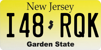 NJ license plate I48RQK