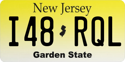 NJ license plate I48RQL