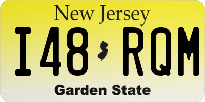 NJ license plate I48RQM
