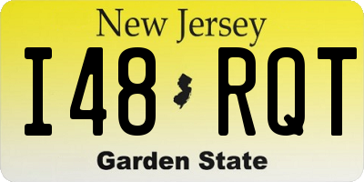 NJ license plate I48RQT