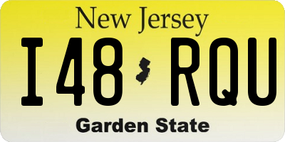 NJ license plate I48RQU