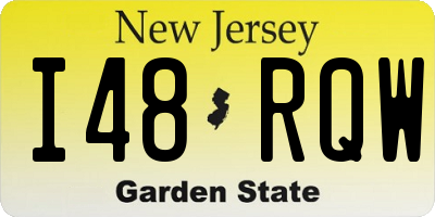 NJ license plate I48RQW