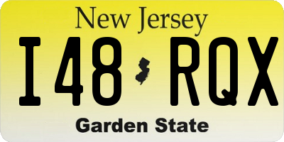 NJ license plate I48RQX