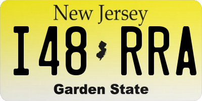NJ license plate I48RRA