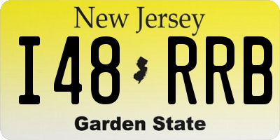 NJ license plate I48RRB