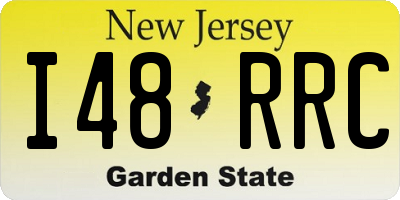NJ license plate I48RRC