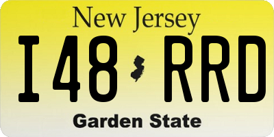 NJ license plate I48RRD