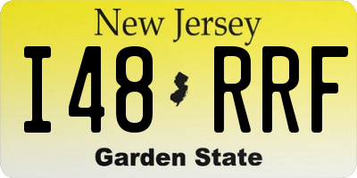 NJ license plate I48RRF